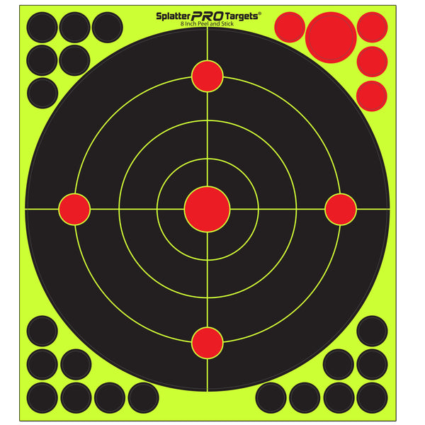 8 Inch Peel & Stick Splatter Target-10pk